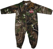 Mississippi State Bulldogs Realtree Camo Footed Romper