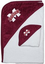 Official Mississippi State Bulldogs Hooded Towel/Washcloth Set
