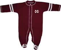 Mississippi State Bulldogs Sports Shoe Footed Romper