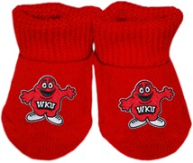 Western Kentucky Big Red Baby Booties