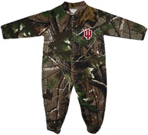 Indiana Hoosiers Realtree Camo Footed Romper