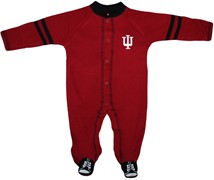 Indiana Hoosiers Sports Shoe Footed Romper