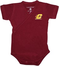 Central Michigan Chippewas Side Snap Newborn Bodysuit