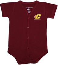 Central Michigan Chippewas Front Snap Newborn Bodysuit