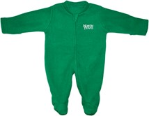 North Texas Mean Green Fleece Footed Romper