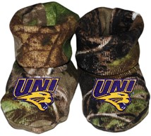 Northern Iowa Panthers Realtree Camo Baby Booties