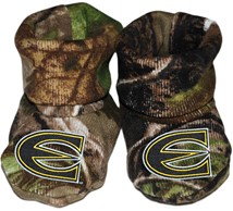 Emporia State Hornets Realtree Camo Baby Booties