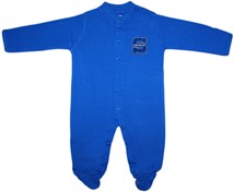 Wisconsin Stout Blue Devils Footed Romper