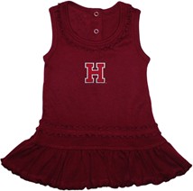 Harvard Crimson Ruffled Tank Top Dress