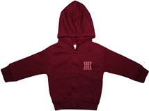 Harvard Crimson Snap Hooded Jacket