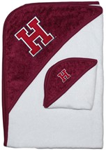 Official Harvard Crimson Hooded Towel/Washcloth Set