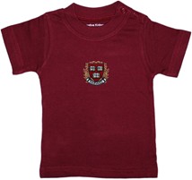 Harvard Crimson Veritas Shield with Wreath & Banner Short Sleeve T-Shirt