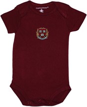 Harvard Crimson Veritas Shield with Wreath & Banner Infant Bodysuit