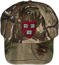 Harvard Crimson Veritas Shield Realtree Camo Baseball Cap