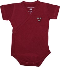 Harvard Crimson Veritas Shield Side Snap Newborn Bodysuit