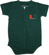 Miami Hurricanes Front Snap Newborn Bodysuit