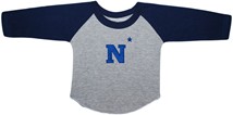 Navy Midshipmen Block N Baseball Shirt