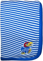Kansas Jayhawks Striped Baby Blanket