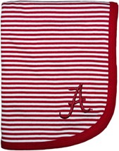 Alabama Crimson Tide Script "A" Striped Baby Blanket