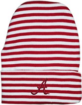 Alabama Crimson Tide Script "A" Newborn Baby Striped Knit Cap