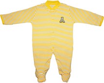 Appalachian State Mountaineers Striped Footed Romper