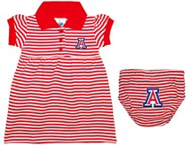 Arizona Wildcats Striped Game Day Dress with Bloomer