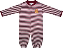 Arizona State Interlocking AS Striped Convertible Gown (Snaps into Romper)