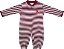 Arizona State Sun Devils Sparky Striped Convertible Gown (Snaps into Romper)