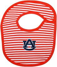 Auburn Tigers "AU" Striped Newborn Bib