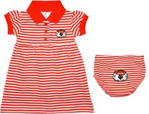 Auburn Tigers Aubie Striped Game Day Dress with Bloomer