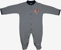 Bowling Green State Falcons Striped Footed Romper