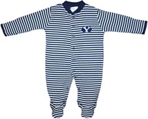 BYU Cougars Striped Footed Romper