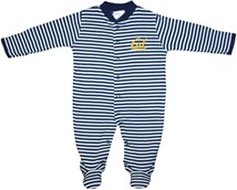 Cal Bears Striped Footed Romper