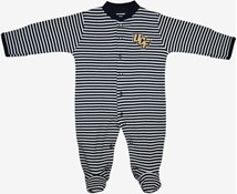 UCF Knights Striped Footed Romper