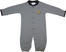 UCF Knights Striped Convertible Gown (Snaps into Romper)