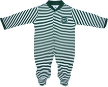 Colorado State Rams Striped Footed Romper