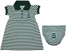 Colorado State Rams Striped Game Day Dress with Bloomer