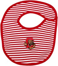 Cornell Big Red Striped Newborn Bib
