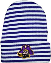 East Carolina Pirates Newborn Baby Striped Knit Cap