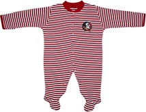 Florida State Seminoles Striped Footed Romper
