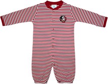 Florida State Seminoles Striped Convertible Gown (Snaps into Romper)