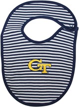 Georgia Tech Yellow Jackets Striped Newborn Bib