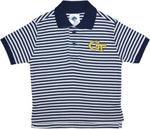 Georgia Tech Yellow Jackets Striped Polo Shirt