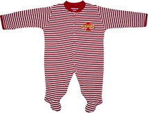 Iowa State Cyclones Striped Footed Romper