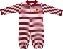 Iowa State Cyclones Striped Convertible Gown (Snaps into Romper)