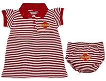 Iowa State Cyclones Striped Game Day Dress with Bloomer