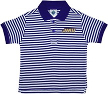 James Madison Dukes Striped Polo Shirt