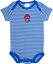 Kansas Jayhawks Baby Jay Infant Striped Bodysuit