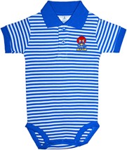 Kansas Jayhawks Baby Jay Striped Polo Bodysuit