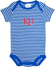 Kansas Jayhawks KU Infant Striped Bodysuit
